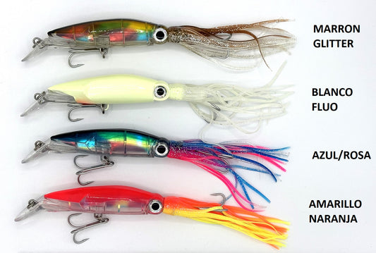 Calamar Cristal para curricán fondo 19cm